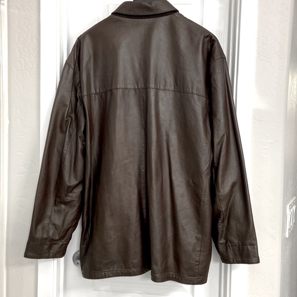 Alberto Zimni Signature Reversible Leather Wool Jacket/Coat 4X - Picture 2 of 9